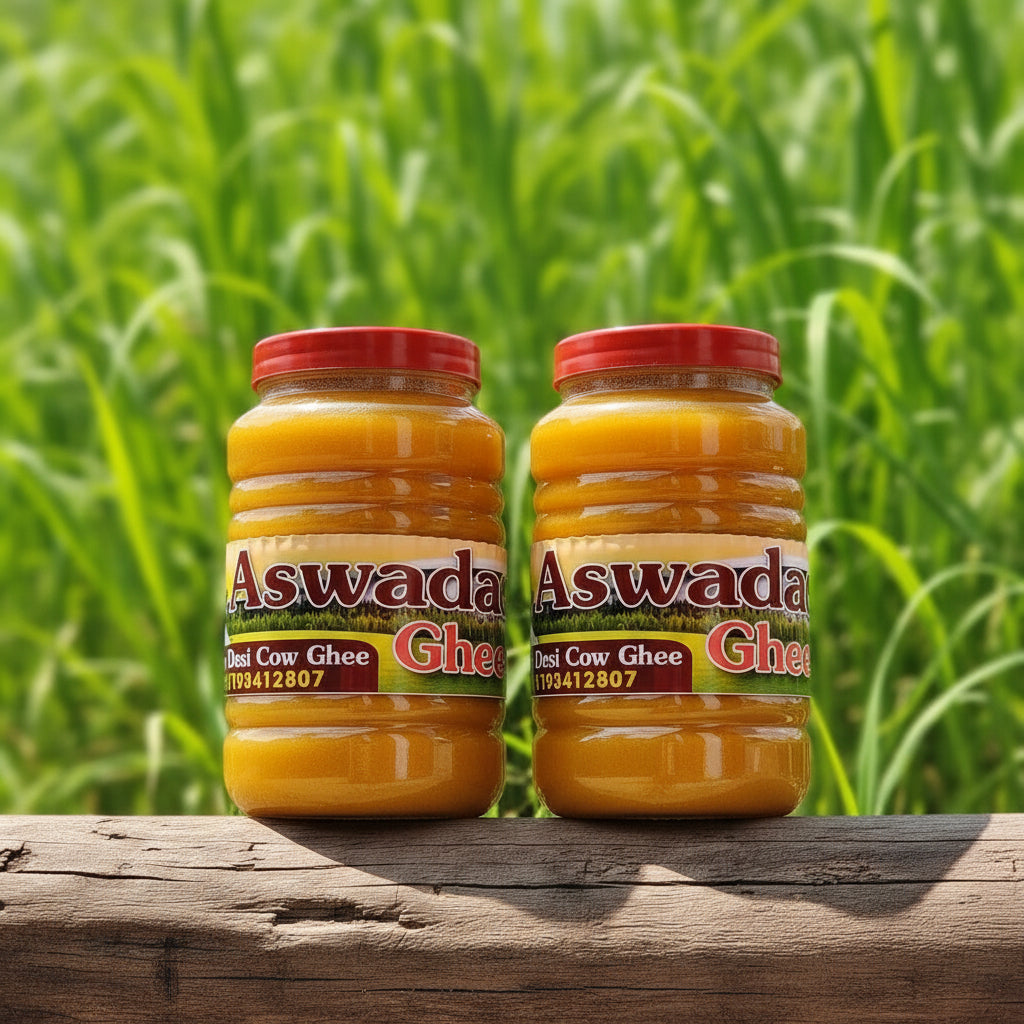 Desi Cow Ghee - Aswadan, Made From Milk Cream.