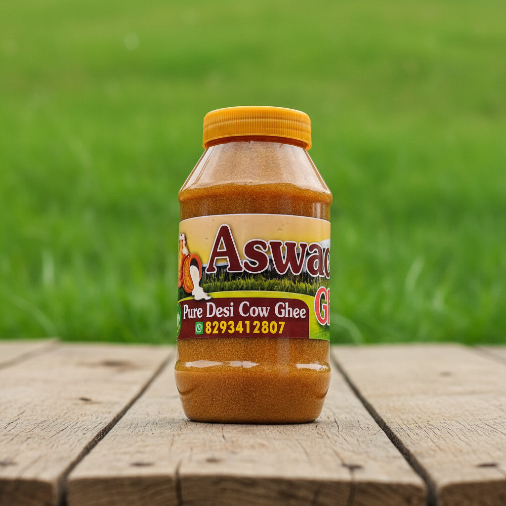 Desi Cow Ghee - Aswadan, Made From Milk Cream.