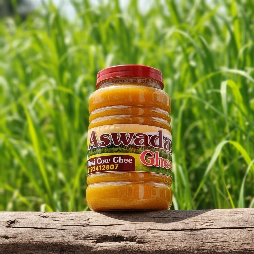 Desi Cow Ghee - Aswadan, Made From Milk Cream.